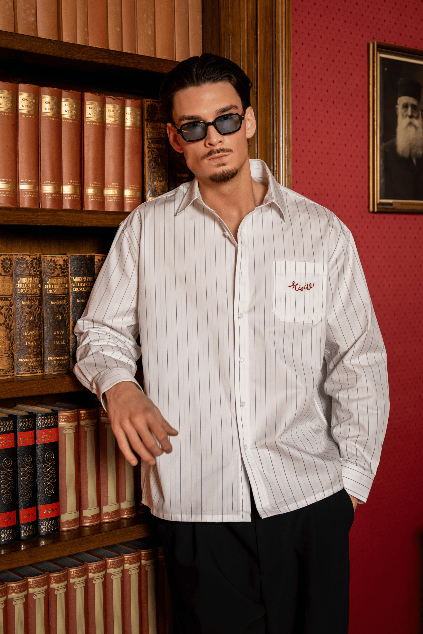 PINSTRIPE SHIRT WHITE
