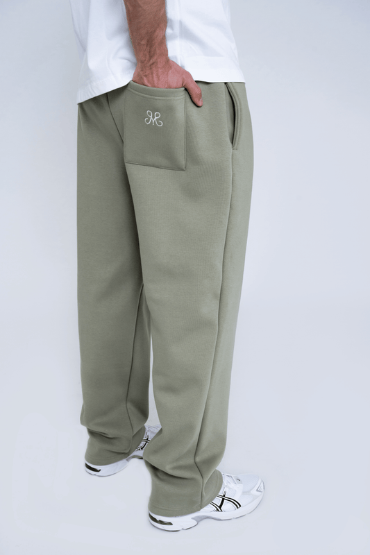 SCRIPT SWEATPANTS GREEN