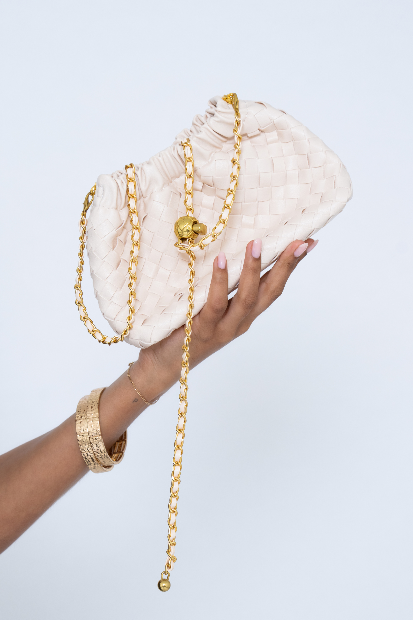 WOVEN CROSSBODY BAG OFF WHITE