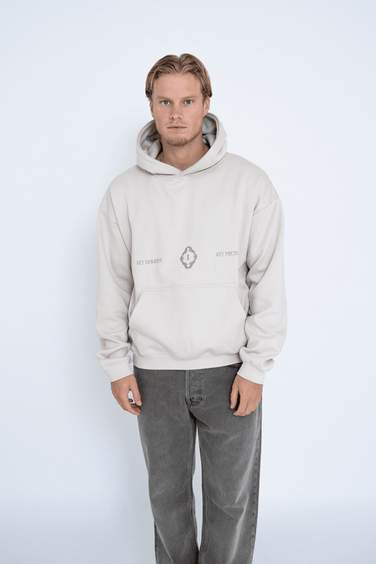 KEY MOMENTS HOODIE BEIGE