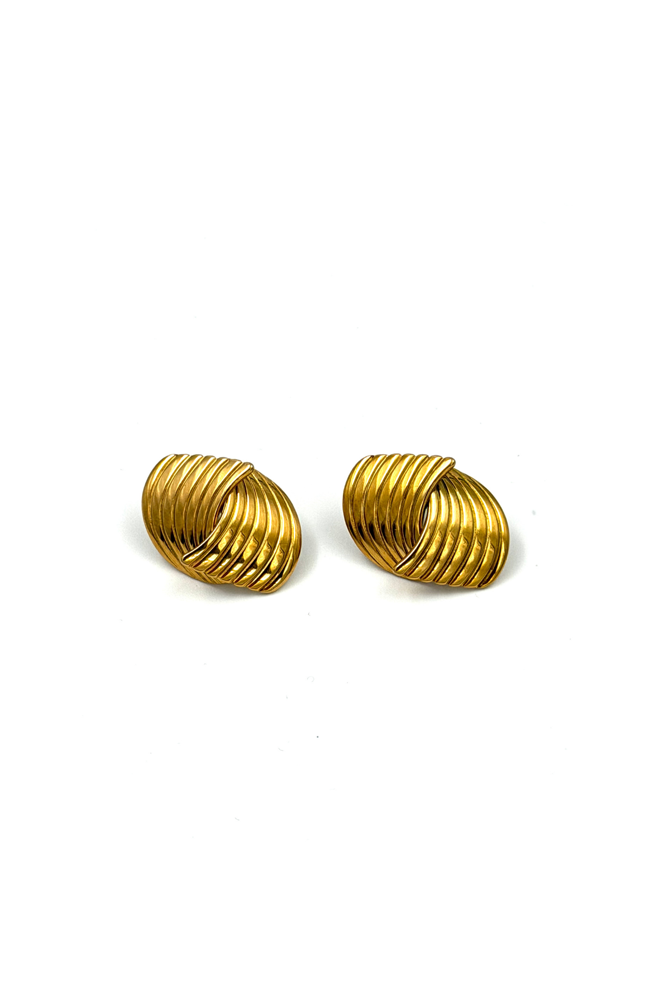 LAYERED STRIPED EARRINGS GOLD