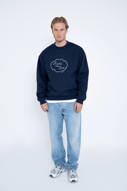 LOUDEST CREWNECK NAVY