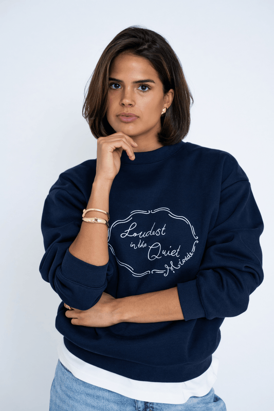 LOUDEST CREWNECK NAVY