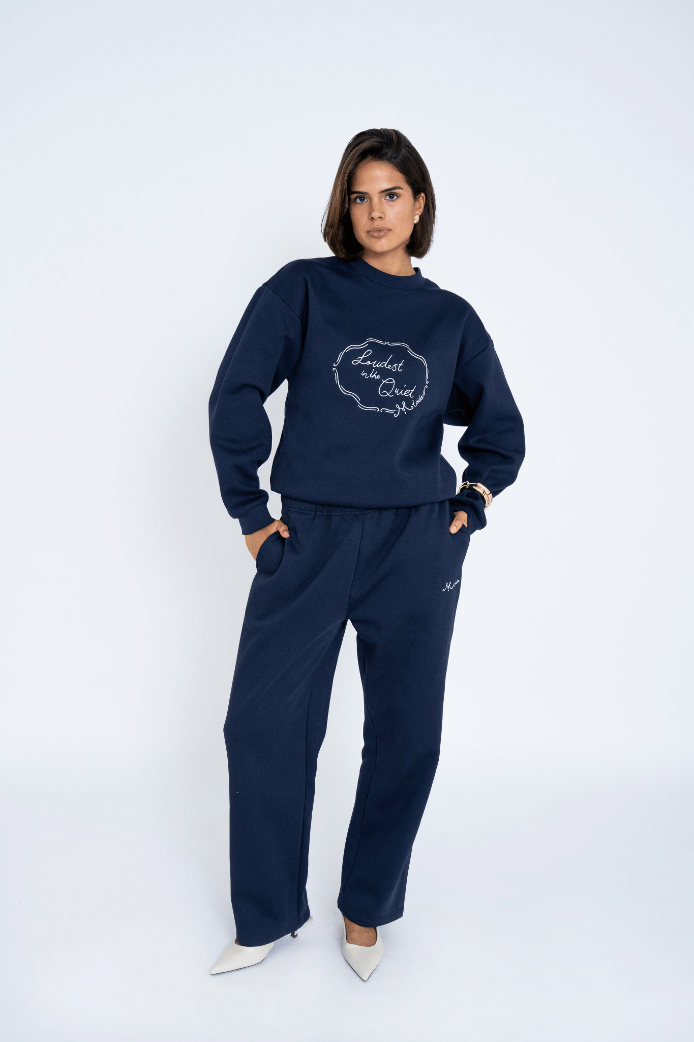 LOUDEST CREWNECK NAVY