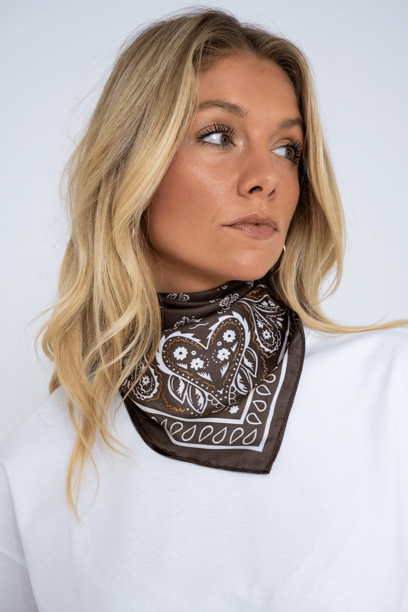 PAISLEY SCARF BROWN