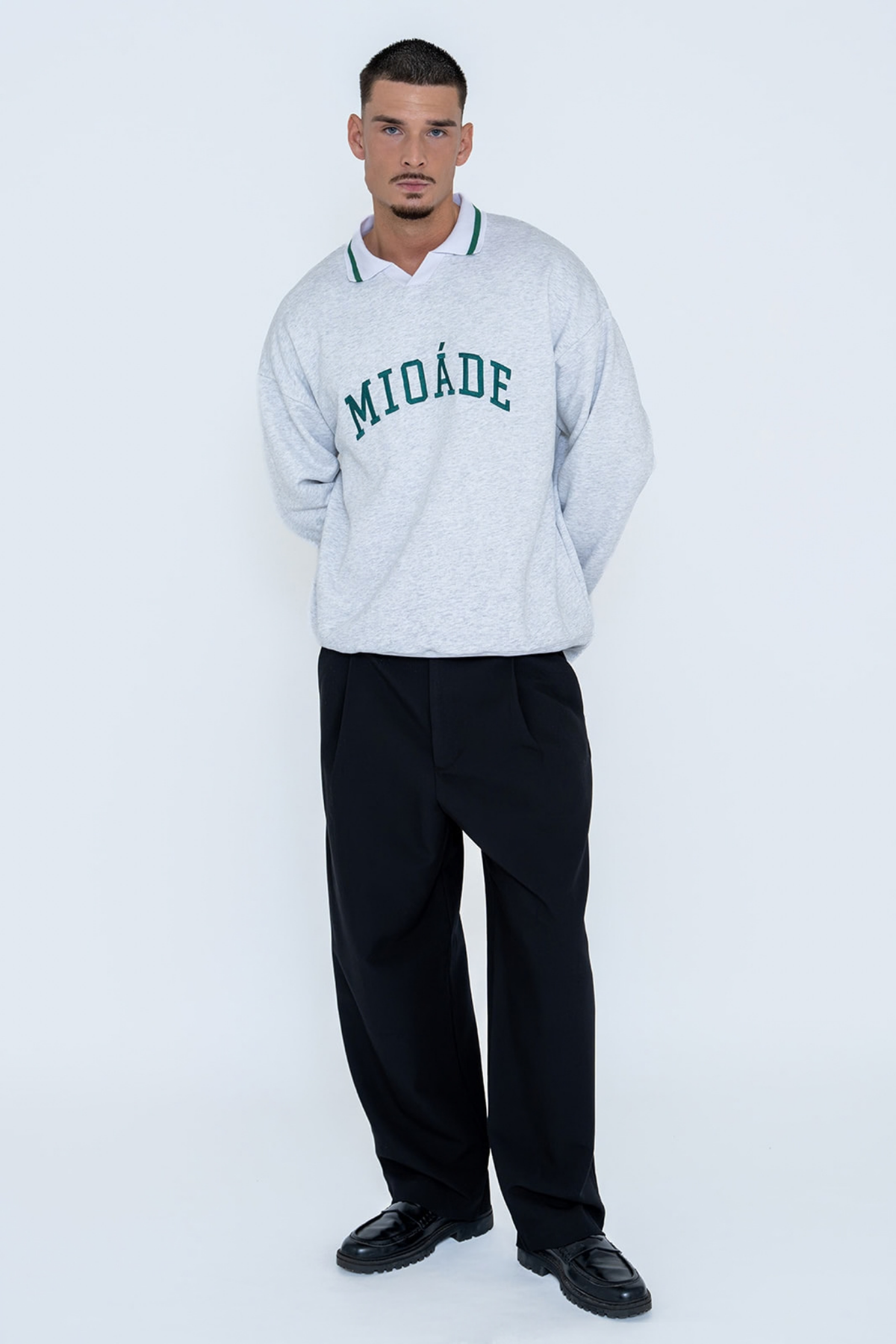 POLO SWEATER GREY