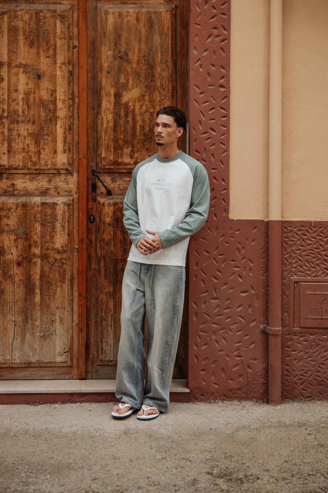 RAGLAN LONGSLEEVE WHITE SAGE