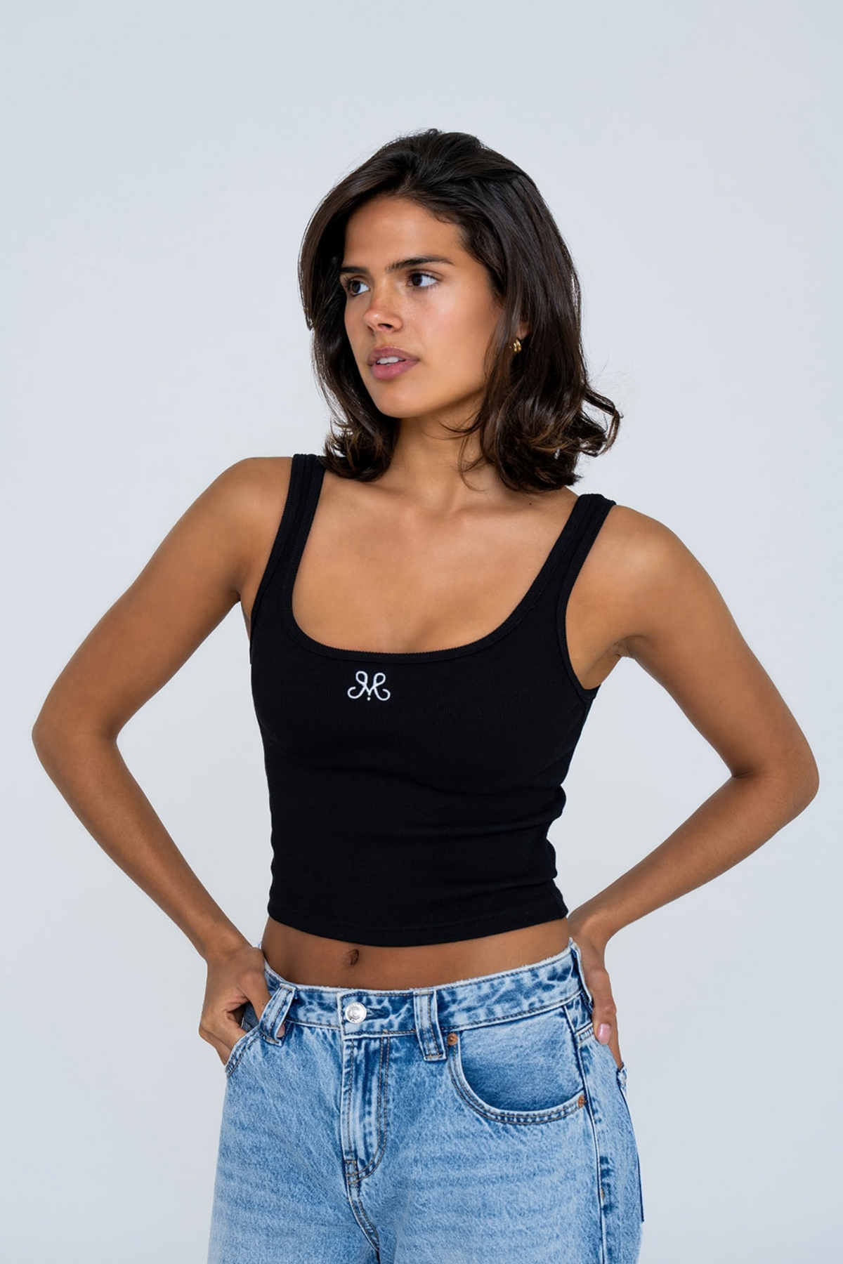 RIB TOP BLACK