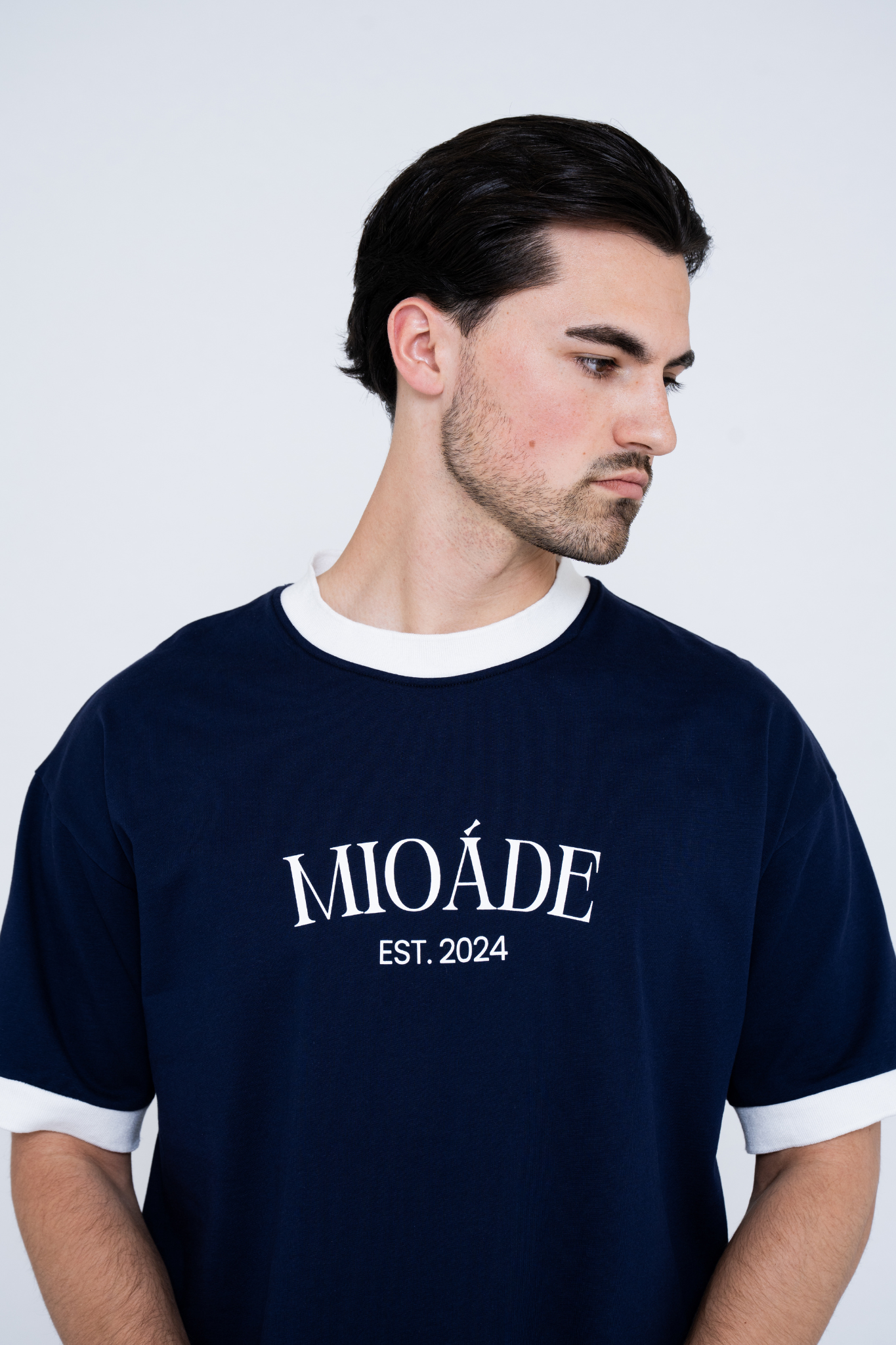 RINGER T-SHIRT NAVY