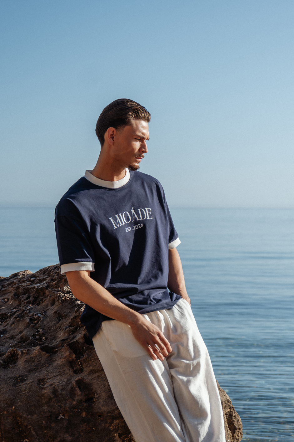 RINGER T-SHIRT NAVY