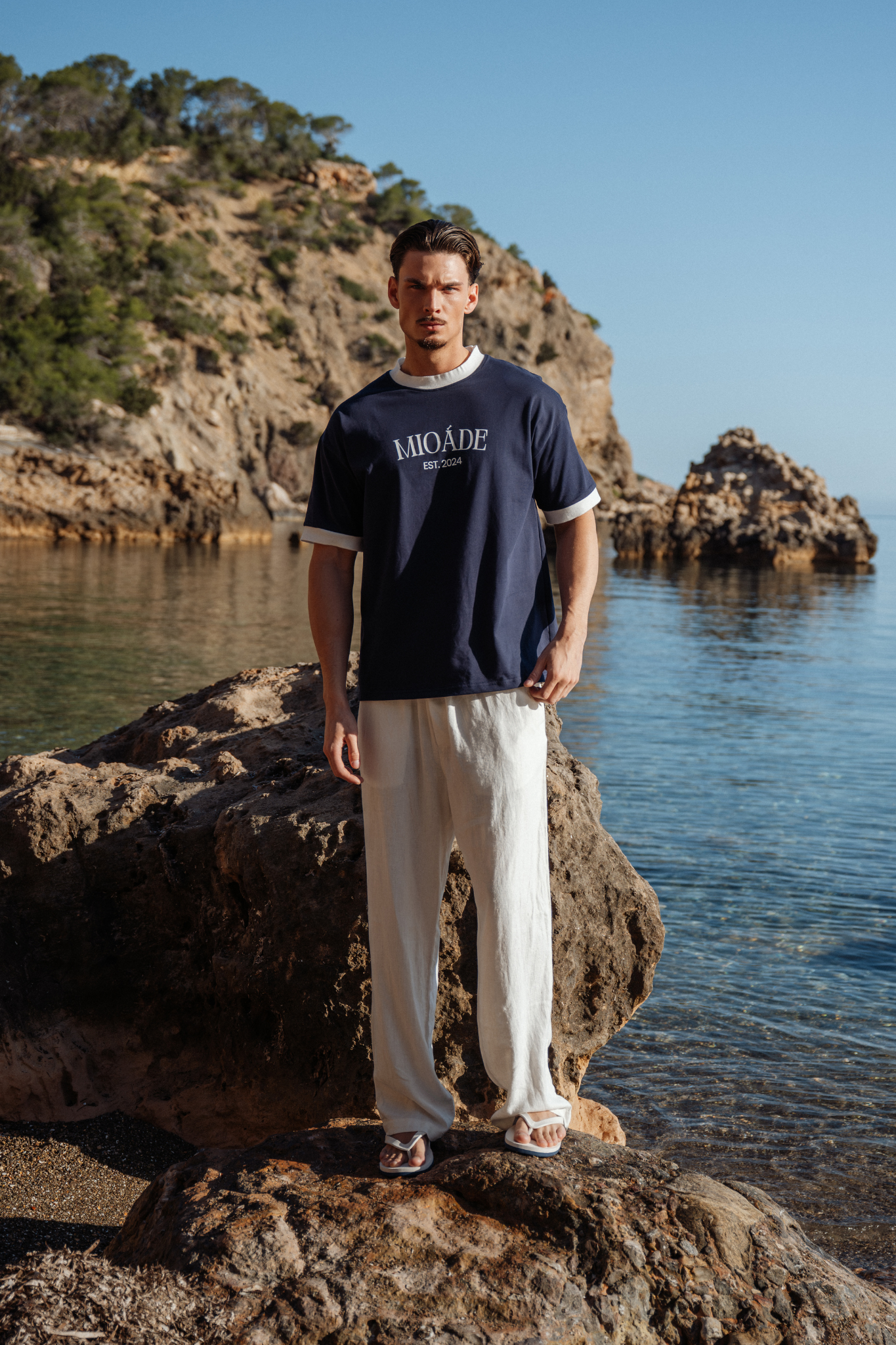 RINGER T-SHIRT NAVY