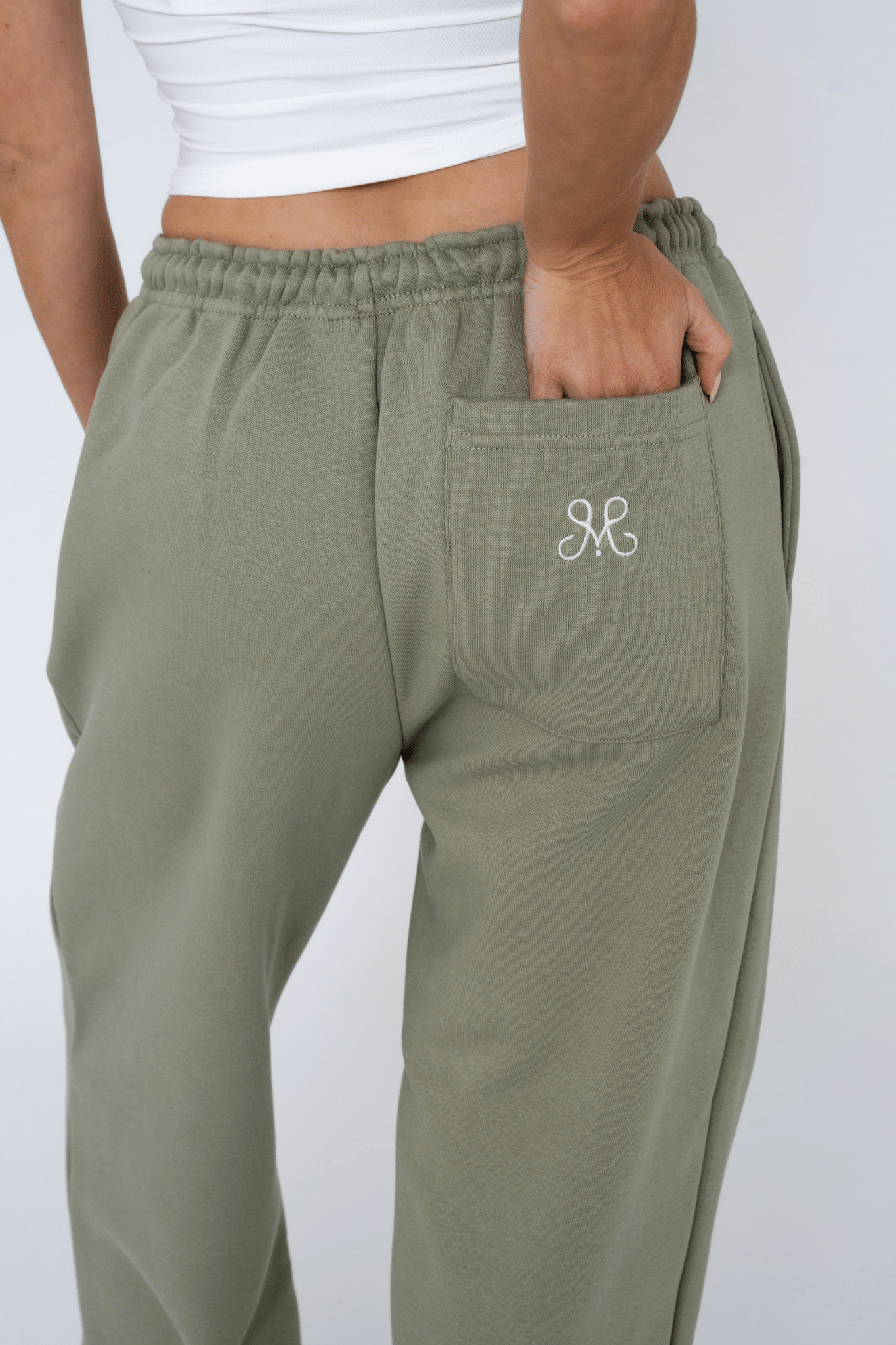 SCRIPT SWEATPANTS GREEN