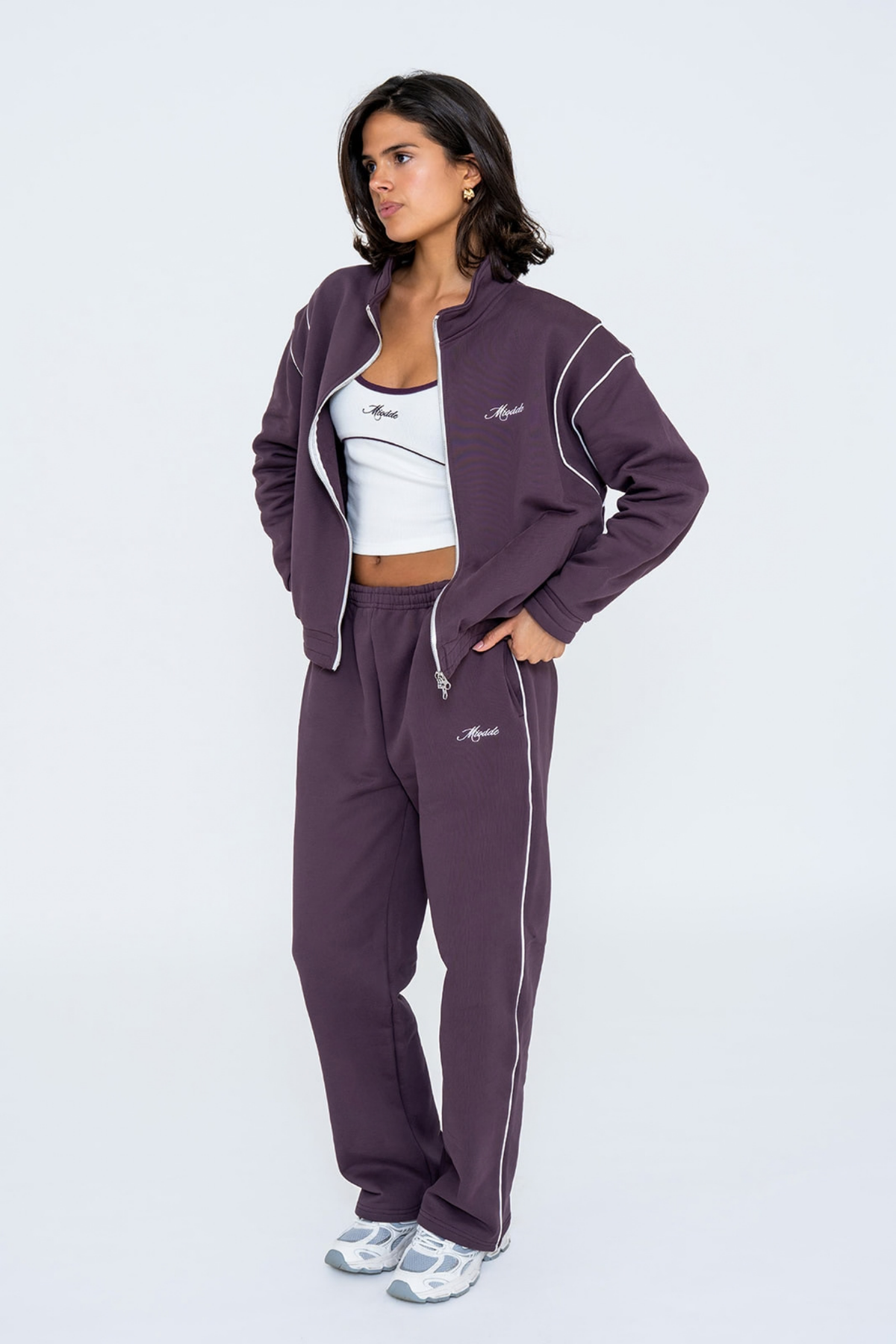 SCRIPT TRACKSUIT PLUM