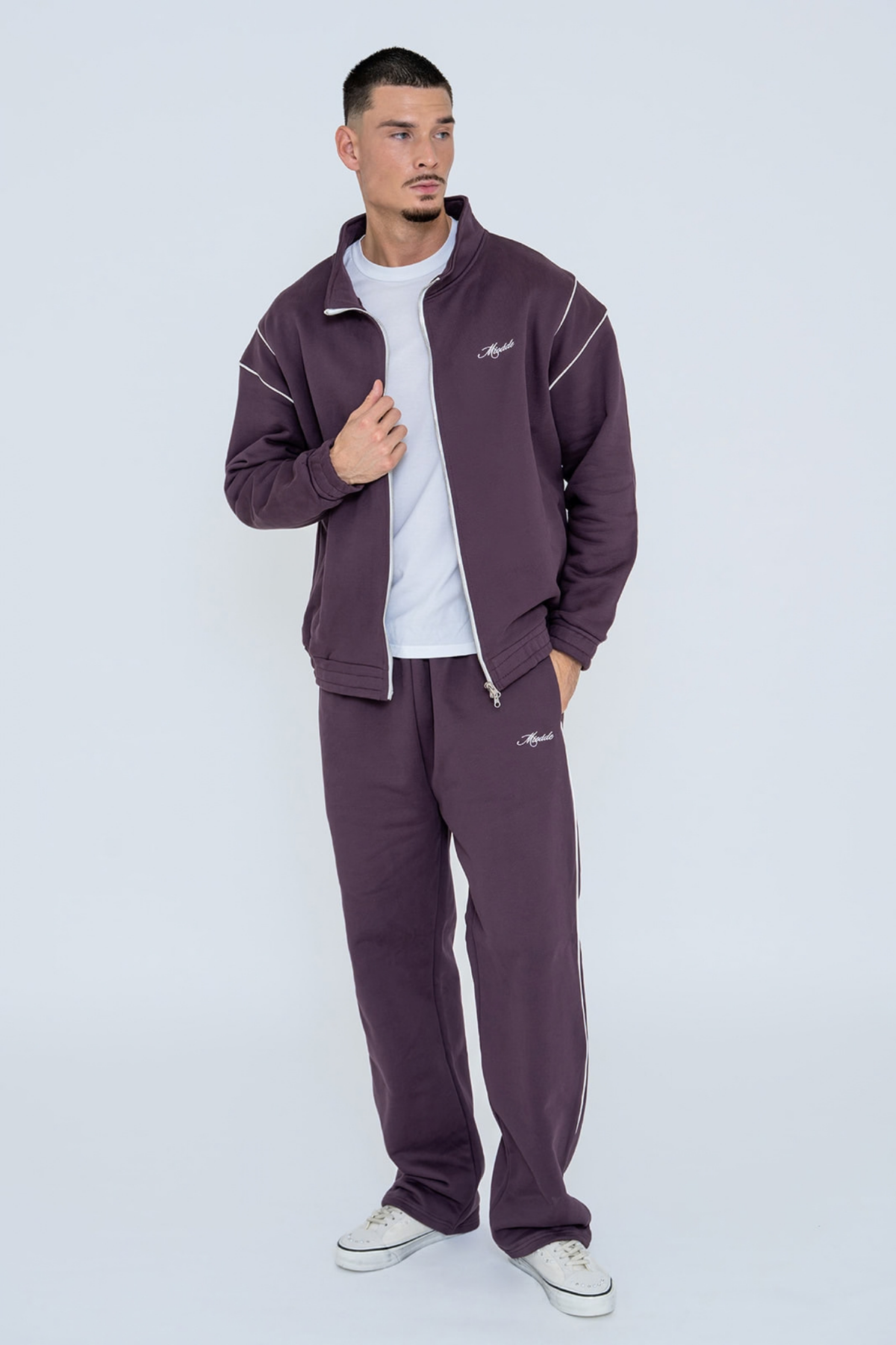 SCRIPT TRACKSUIT PLUM