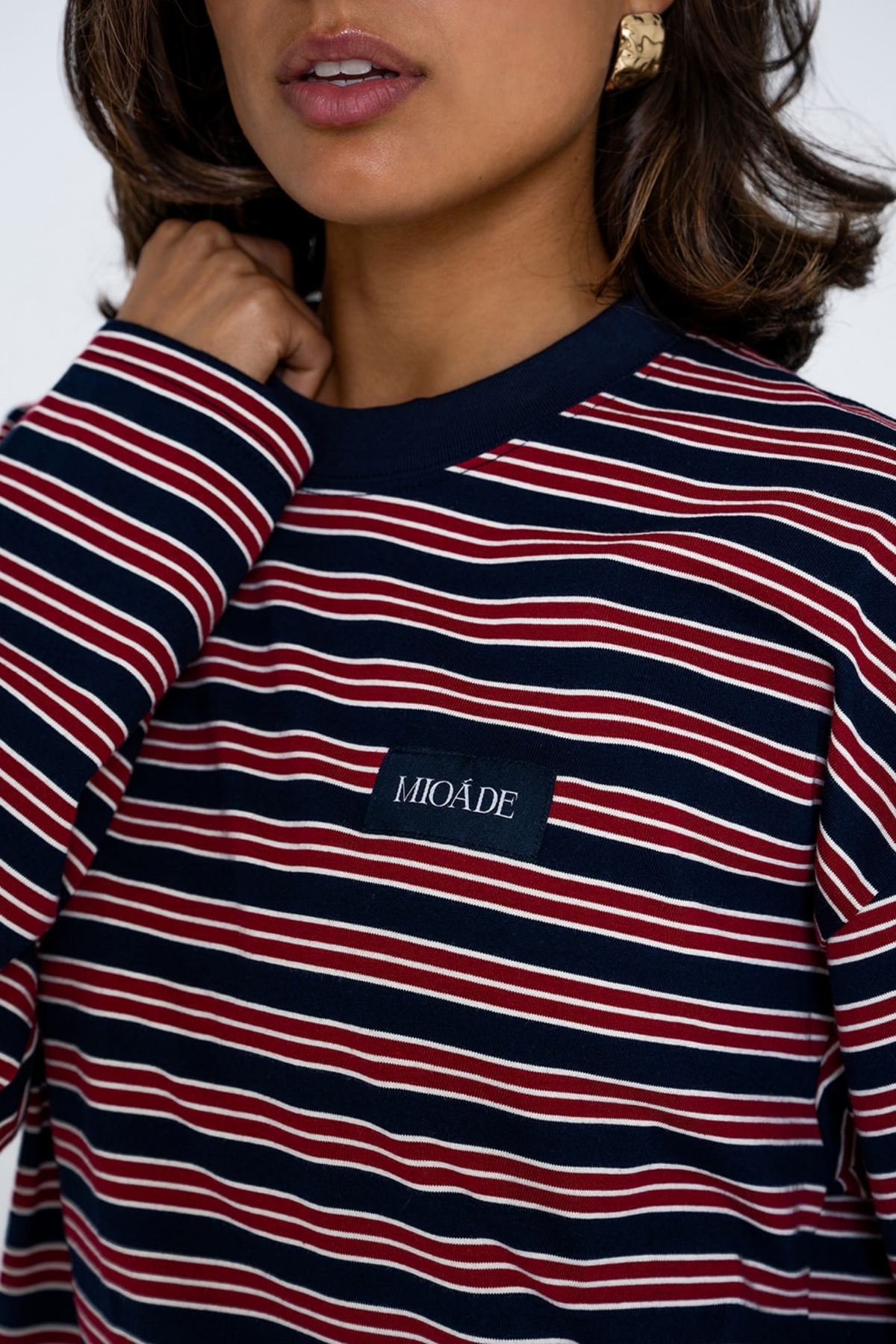 STRIPED LONGSLEEVE BORDEAUX