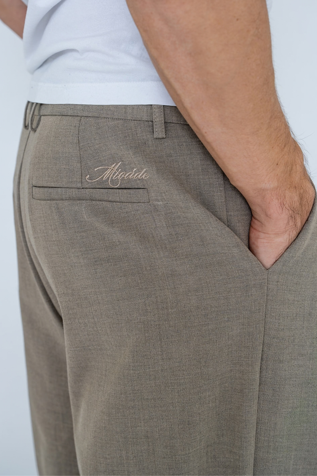 TAILORED PANTALON TAUPE