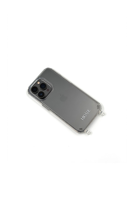 TRANSPARENT IPHONE LOGO CASE