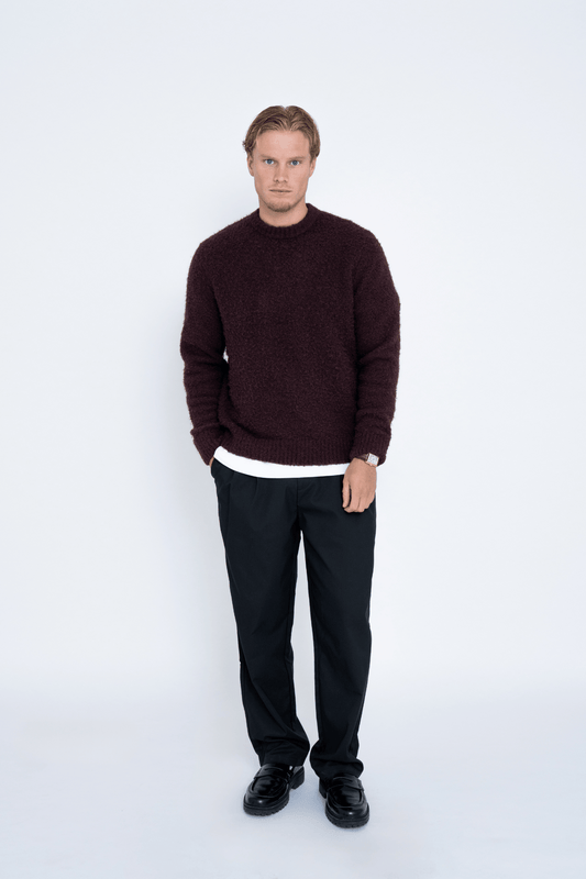 WIDE-LEG TROUSERS BLACK