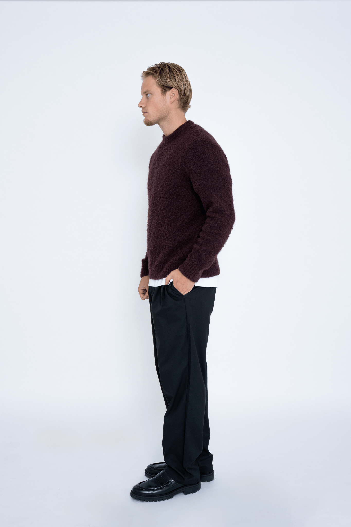 WIDE-LEG TROUSERS BLACK