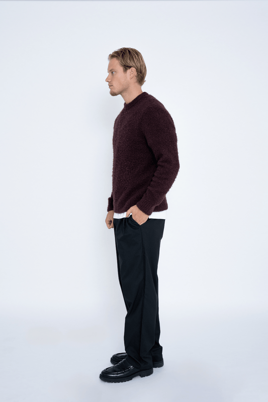 WIDE-LEG TROUSERS BLACK