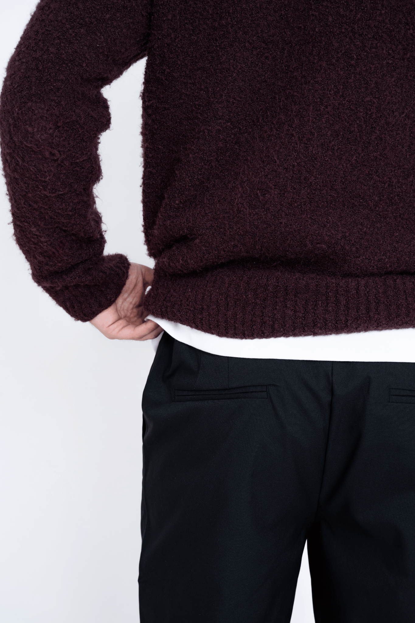 WIDE-LEG TROUSERS BLACK