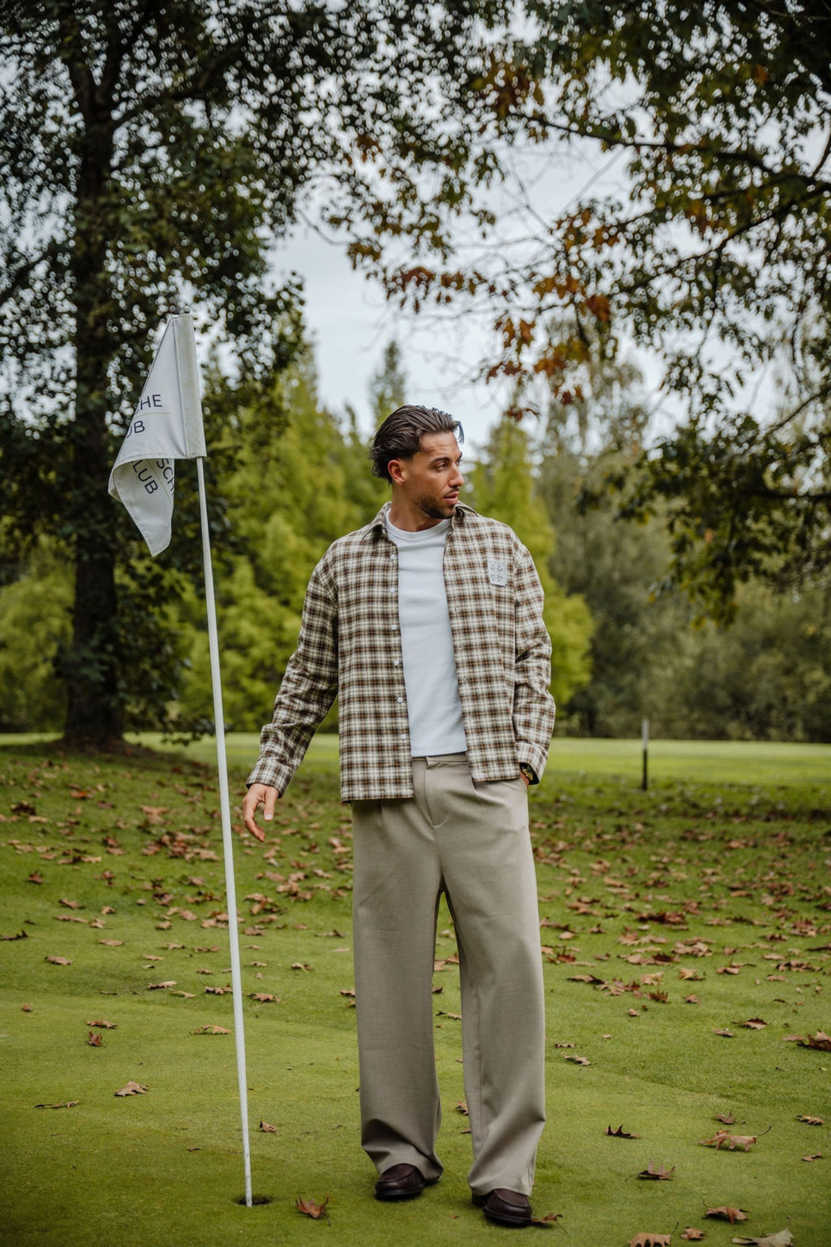 PATCH FLANNEL SHIRT BROWN