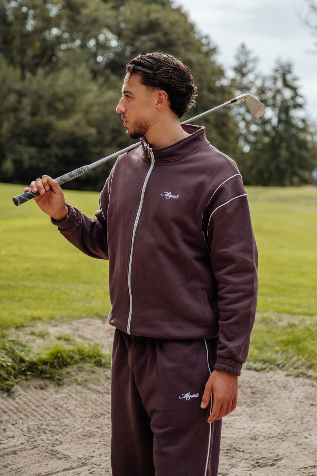 SCRIPT TRACKSUIT PLUM