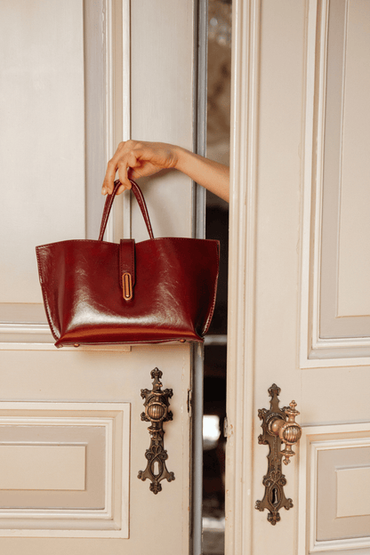 CLASSIC STRUCTURED BAG BORDEAUX
