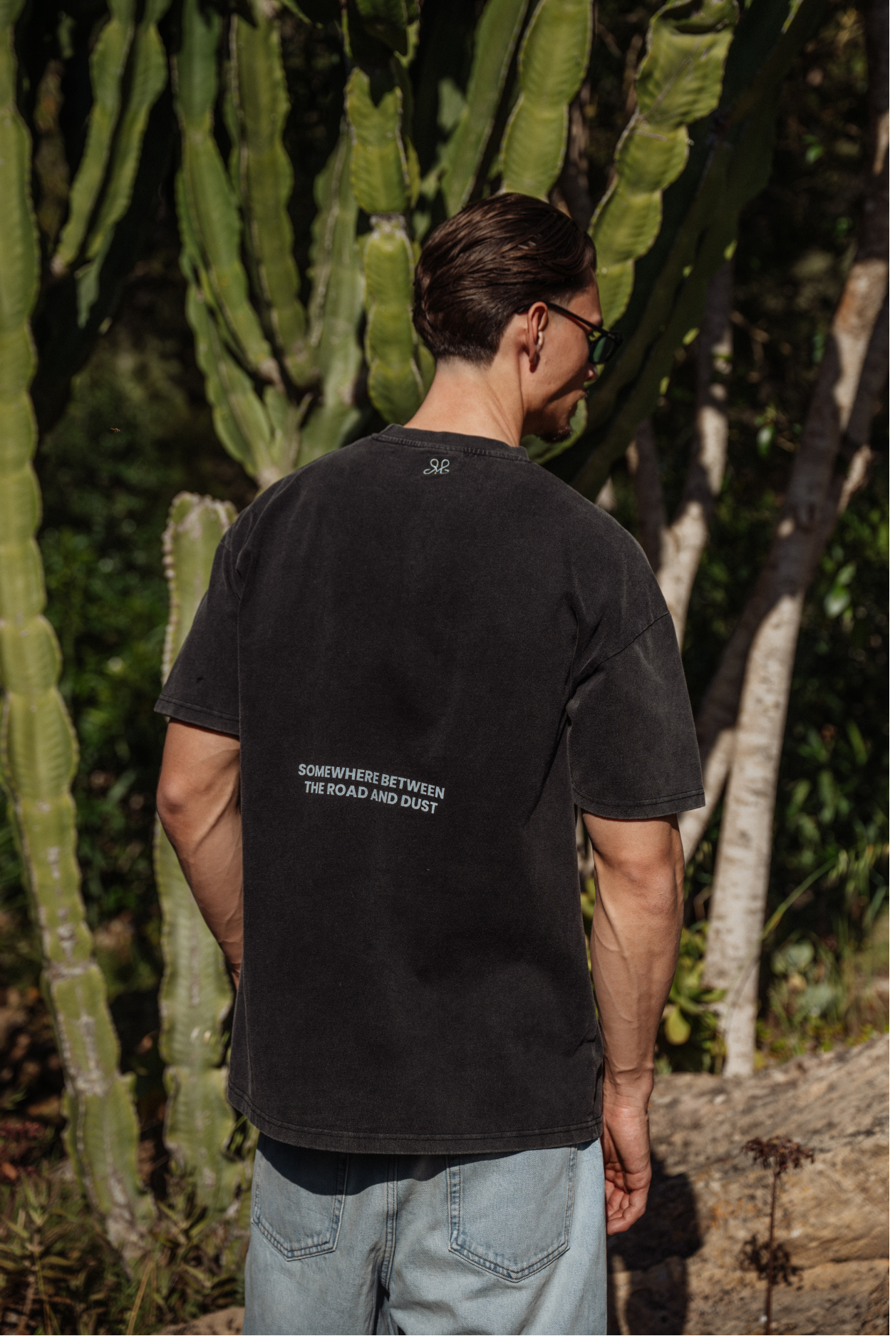 ANGEL T-SHIRT WASHED BLACK