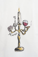CANDLELIT T-SHIRT OFF-WHITE