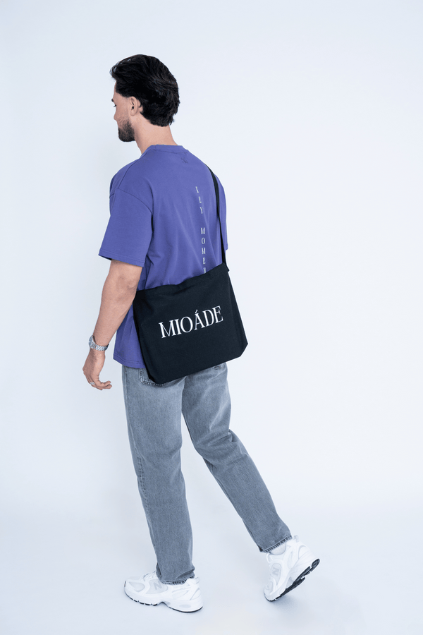 CANVAS LOGO BAG BLACK