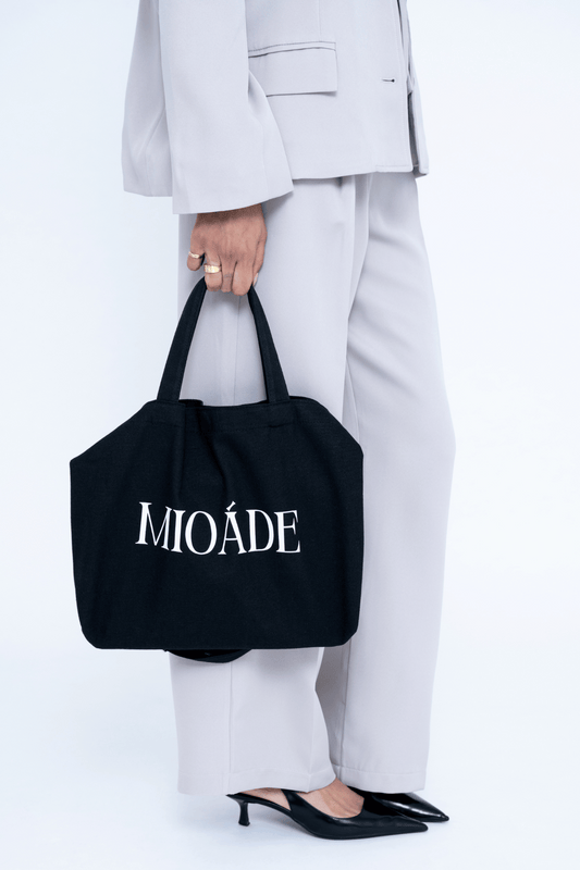 CANVAS LOGO BAG BLACK