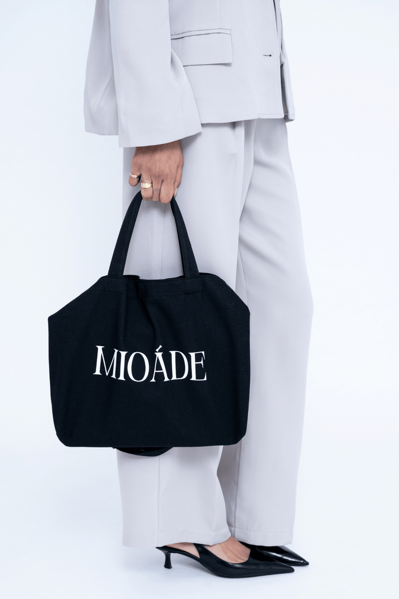 CANVAS LOGO BAG BLACK
