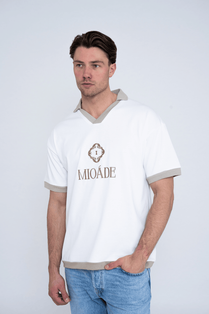 EMBLEM POLO T-SHIRT WHITE