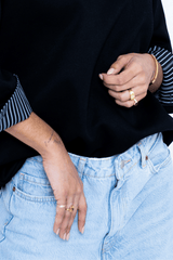 HEART CRYSTAL RING GOLD