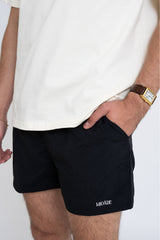 LOGO SWIM SHORTS BLACK