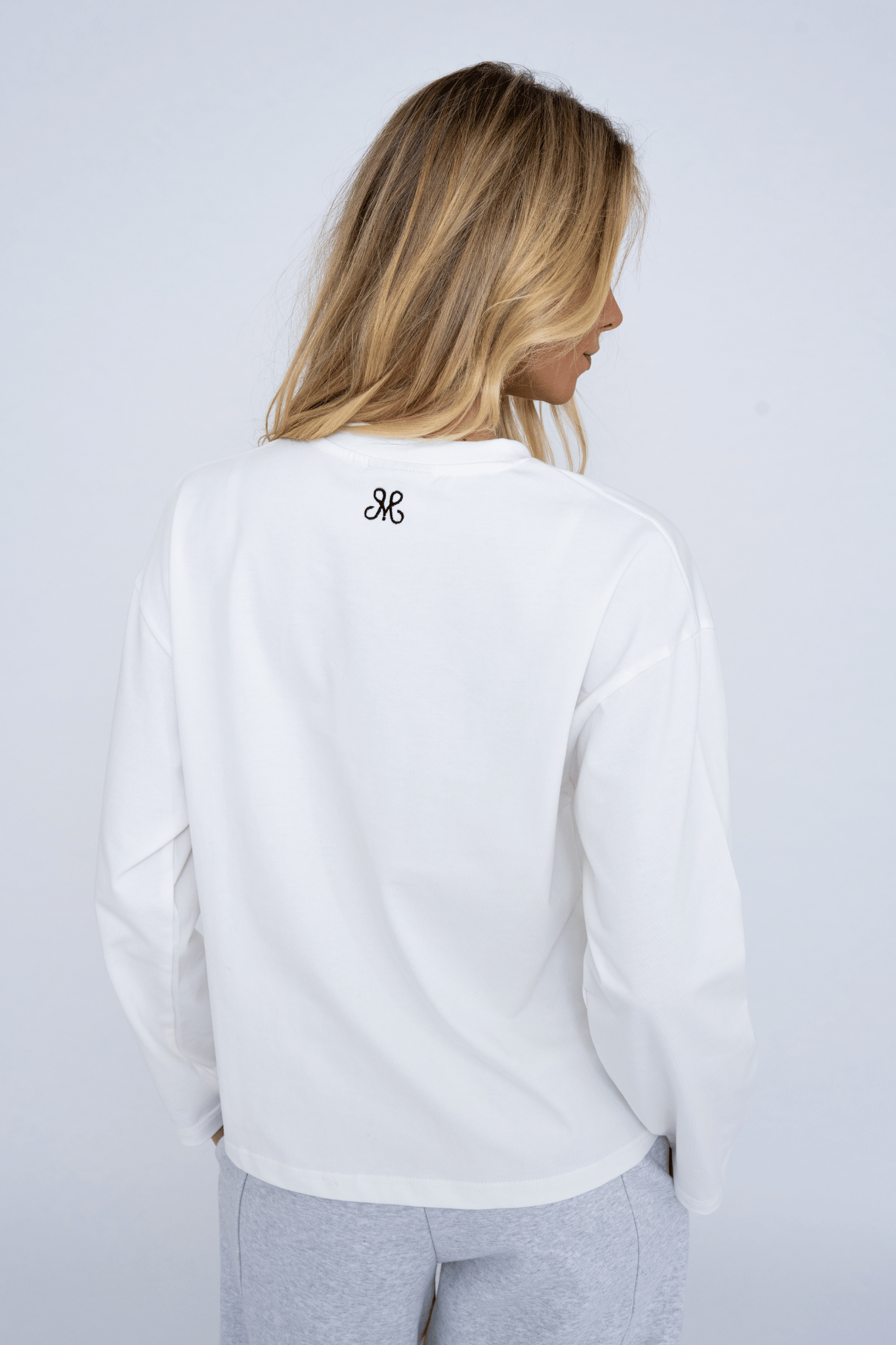 PAPERCLIP LONGSLEEVE WHITE