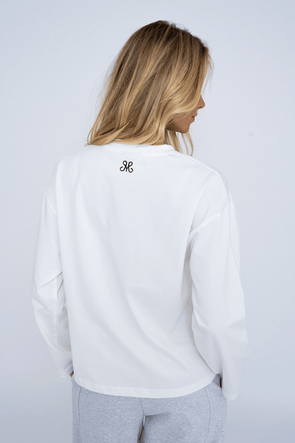 PAPERCLIP LONGSLEEVE WHITE