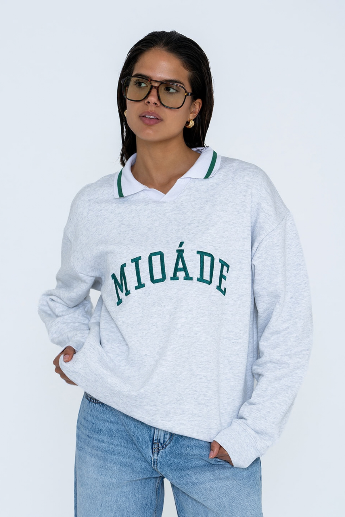 POLO SWEATER GREY