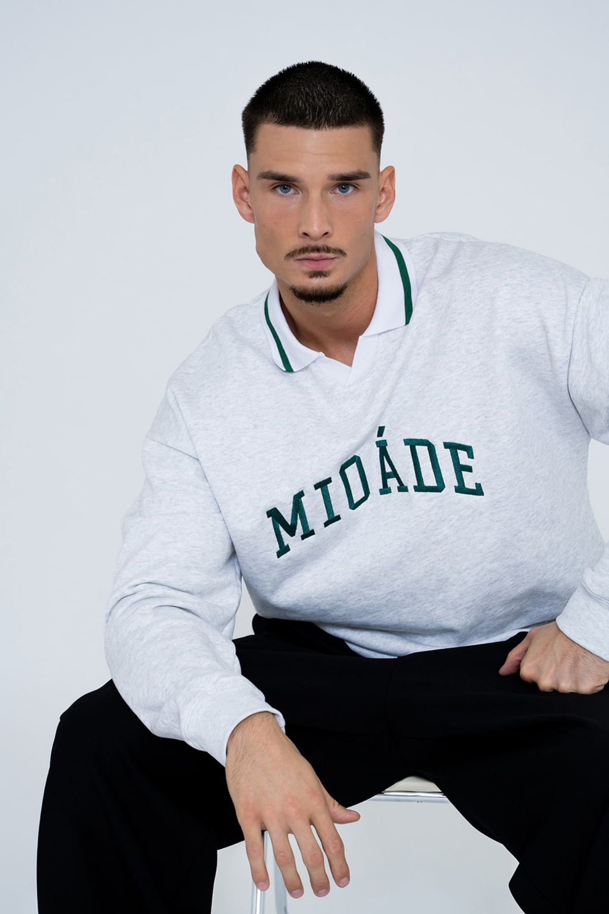 POLO SWEATER GREY