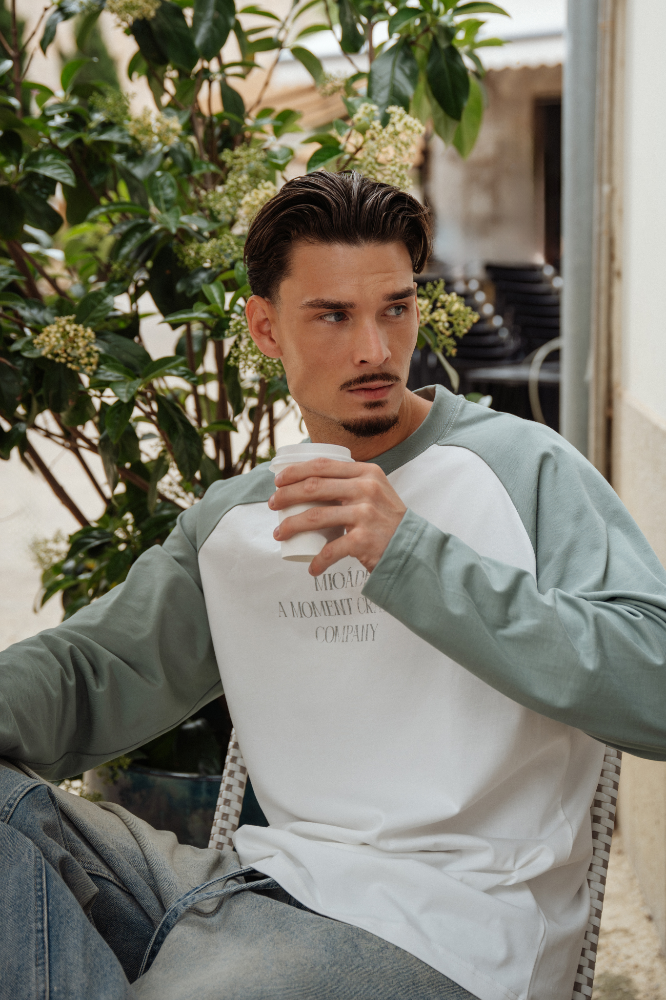 RAGLAN LONGSLEEVE WHITE SAGE