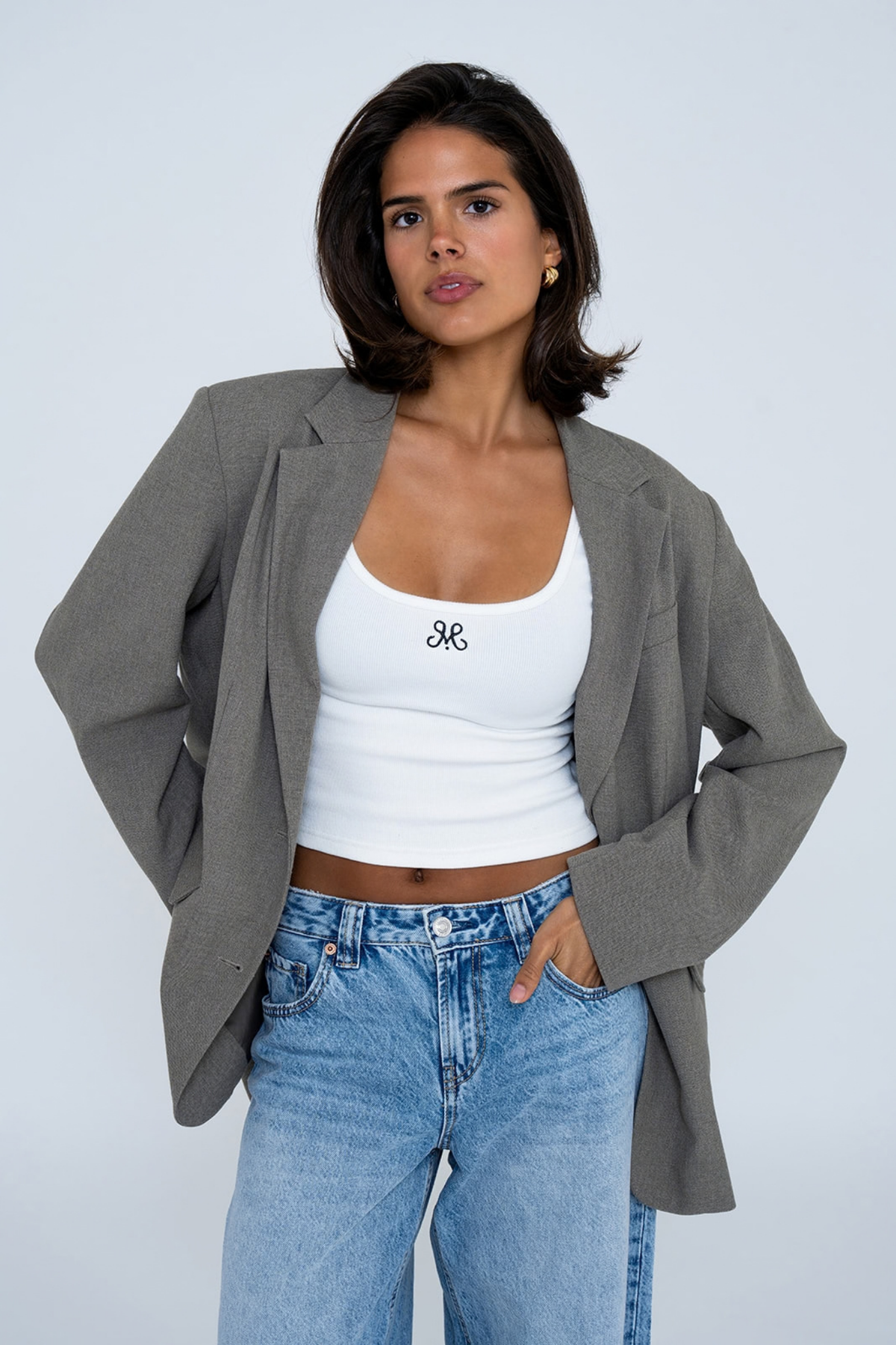 RIB TOP WHITE