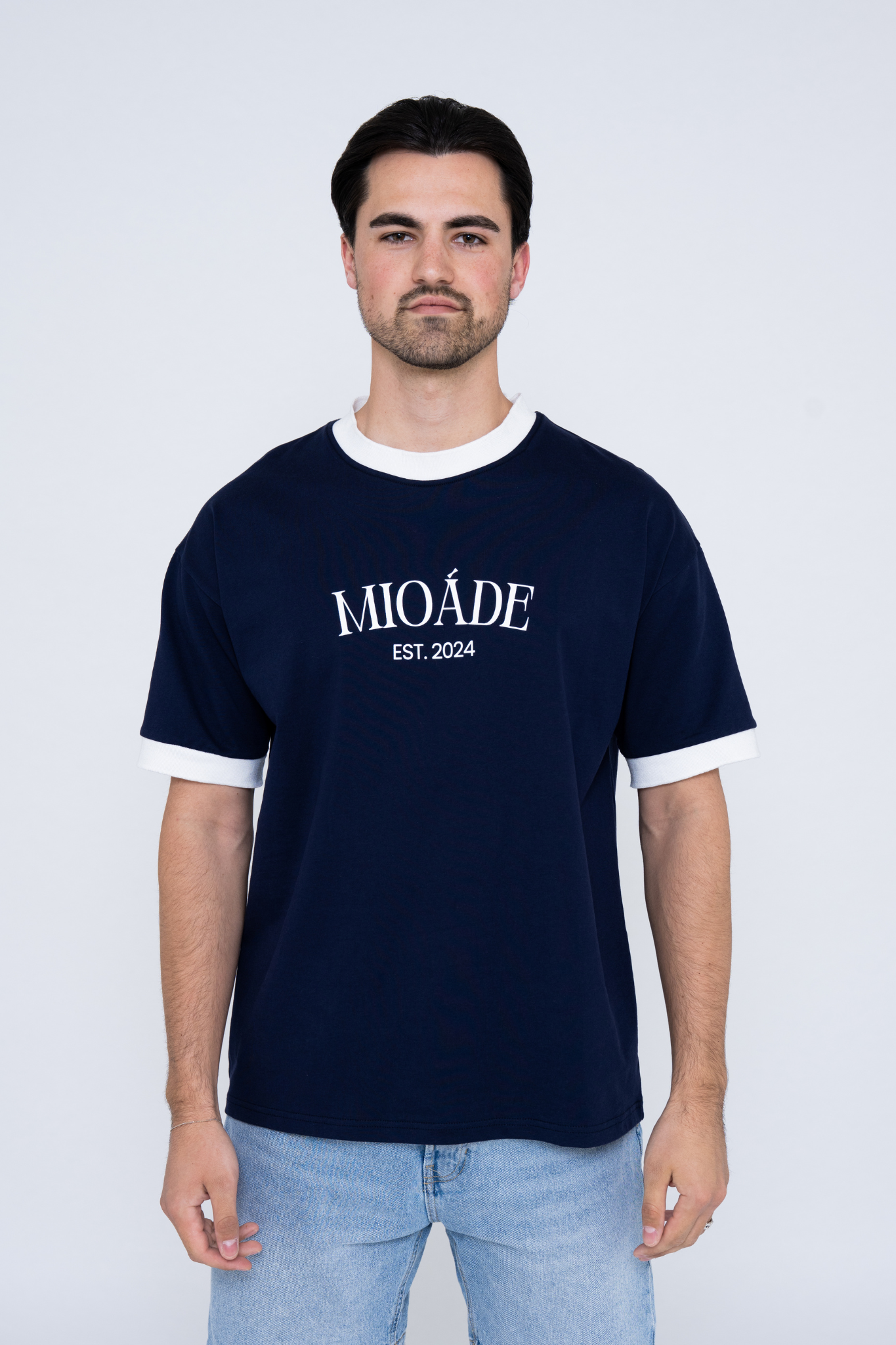 RINGER T-SHIRT NAVY