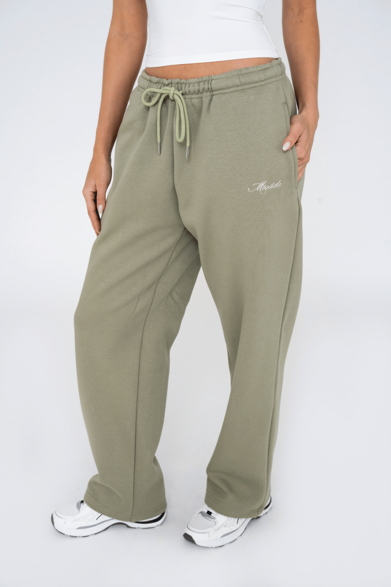 SCRIPT SWEATPANTS GREEN
