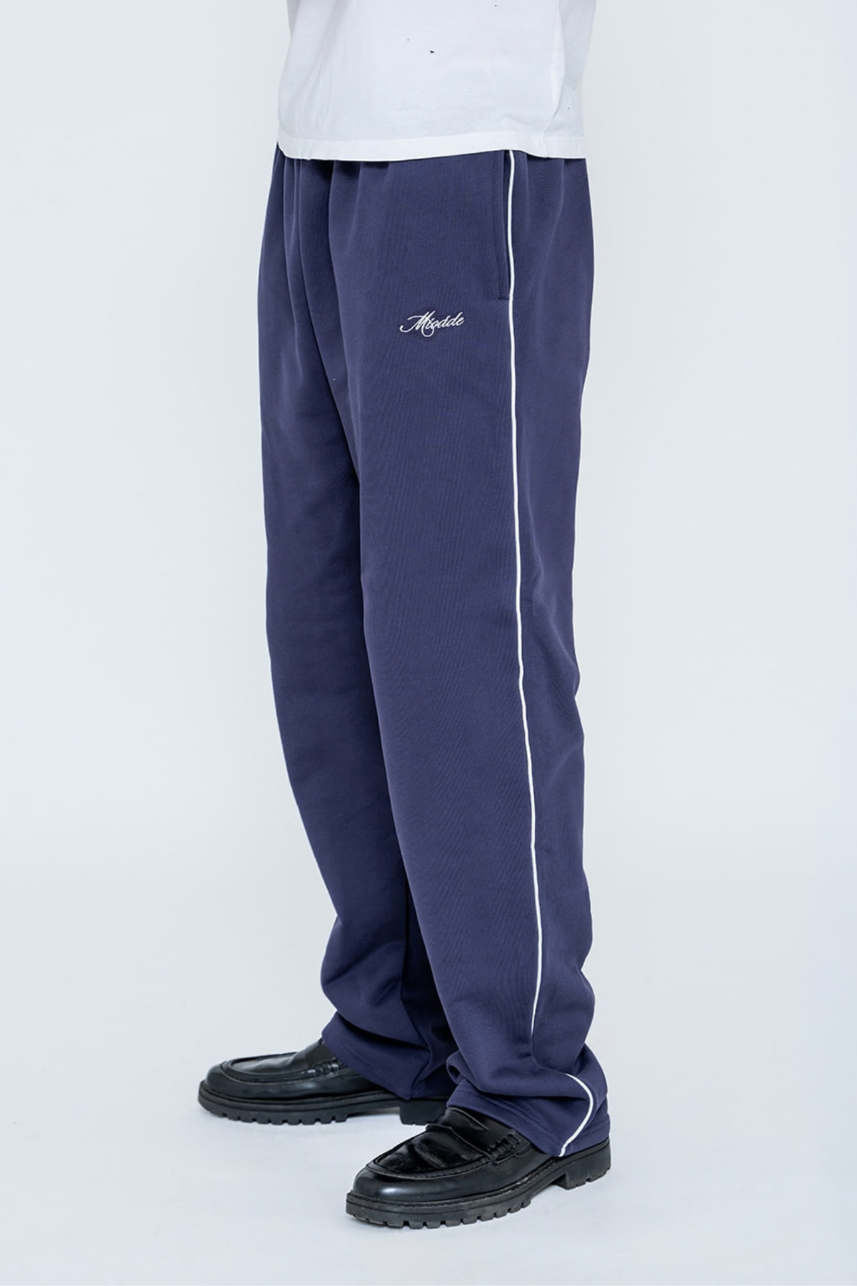 SCRIPT TRACK PANTS NAVY