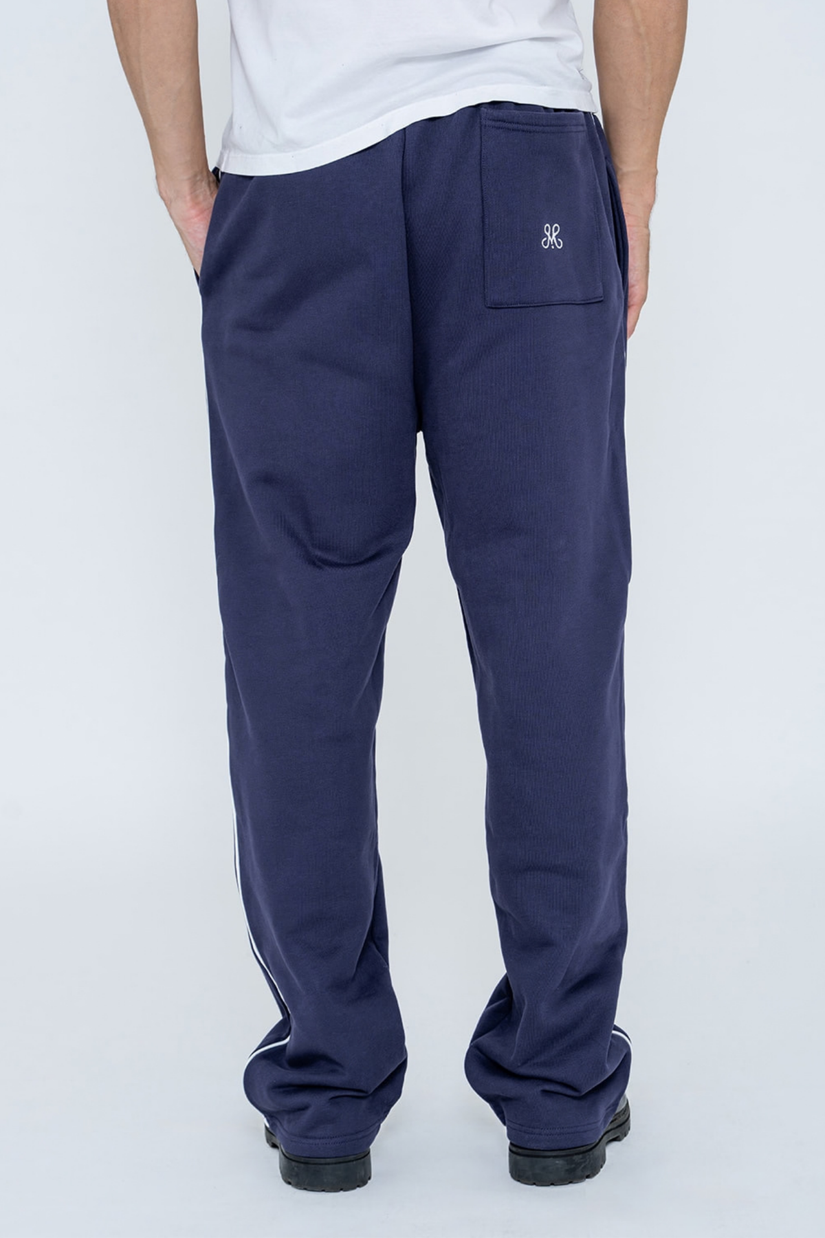 SCRIPT TRACK PANTS NAVY