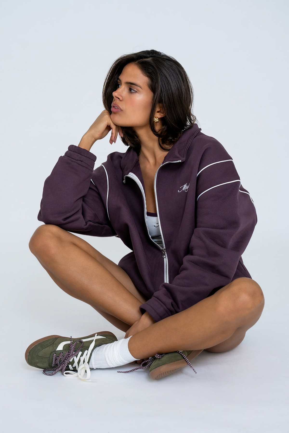 SCRIPT TRACKSUIT PLUM