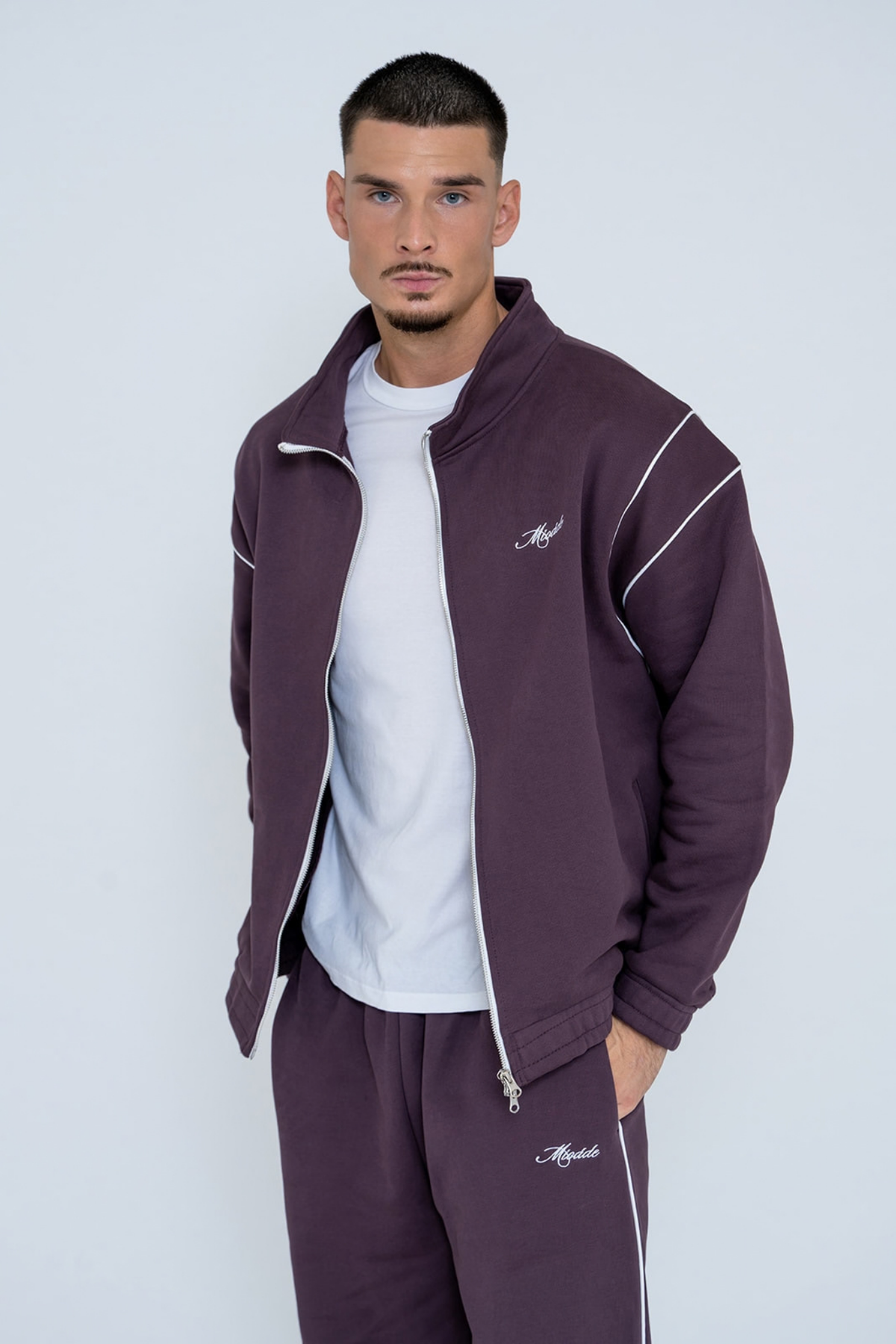 SCRIPT TRACKSUIT PLUM