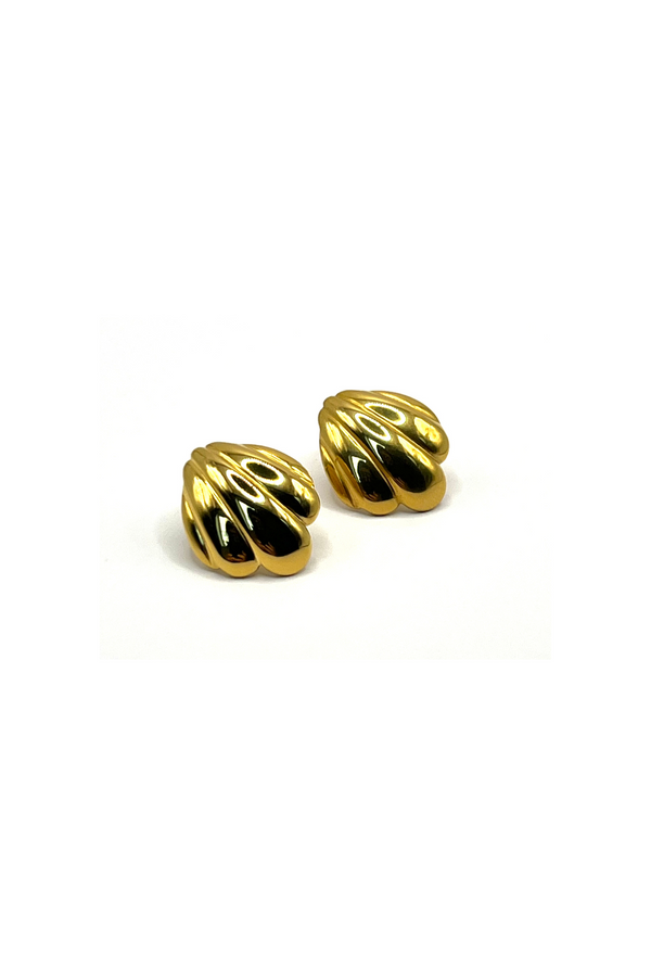 SHELL EARRINGS GOLD