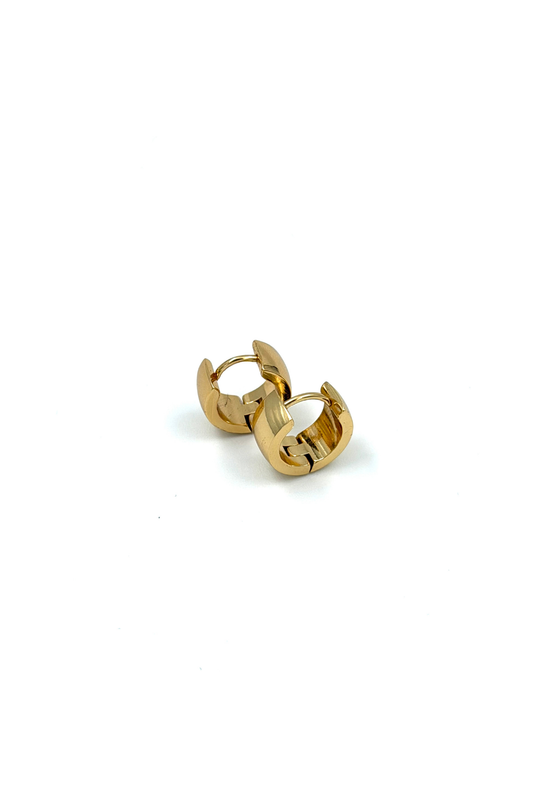 SMALL BOLD HOOPS GOLD